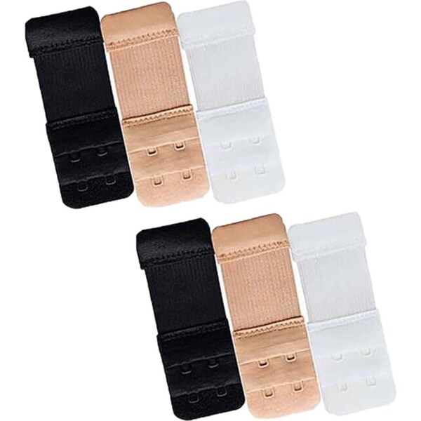 Ozoffer 6Pcs Clip On Bra Extender Extension 2 Hooks Ladies Plus Size Maternity Strap