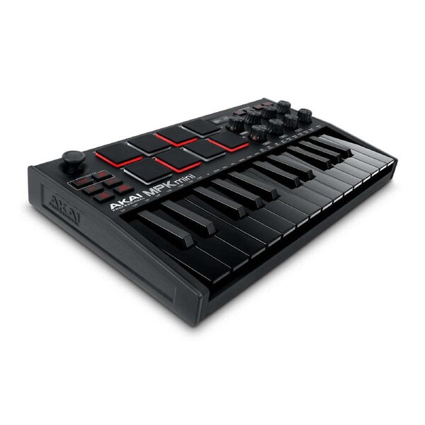 Akai Pro MPK Mini mk3 Black Portable USB Keyboard Controller