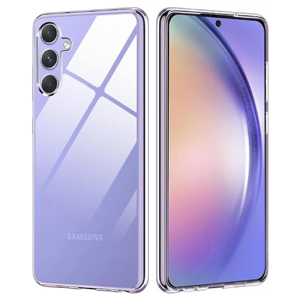 Galaxy A54 5G Ultra Slim Crystal Clear Premium TPU Gel Back Case by MEZON – Shock Absorption, Wireless Charging Compatible (Galaxy A54 5G, Gel)