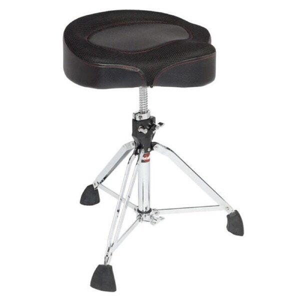 Gibraltar 9608MW2T Drum Throne Stool Motocycle Style Seat Double Braced Throne GI9608MW2T