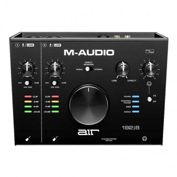 M-Audio AIR 192-8 Audio Midi Interface 2-In/4-Out 24/192 Input/Output