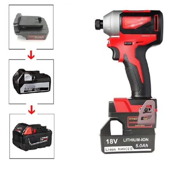 Hikoki / Hitachi Battery Adapter to Milwaukee M18 18V Tool