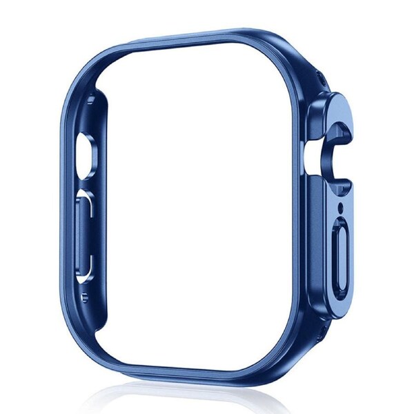 Nevenka PC Protective Frame for Apple Watch 8 Ultra-Blue