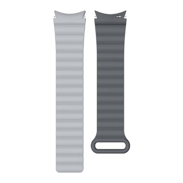 Nevenka 20mm Silicone Magnetic Watchband for Samsung Galaxy Watch 5/4-GreyIronGrey