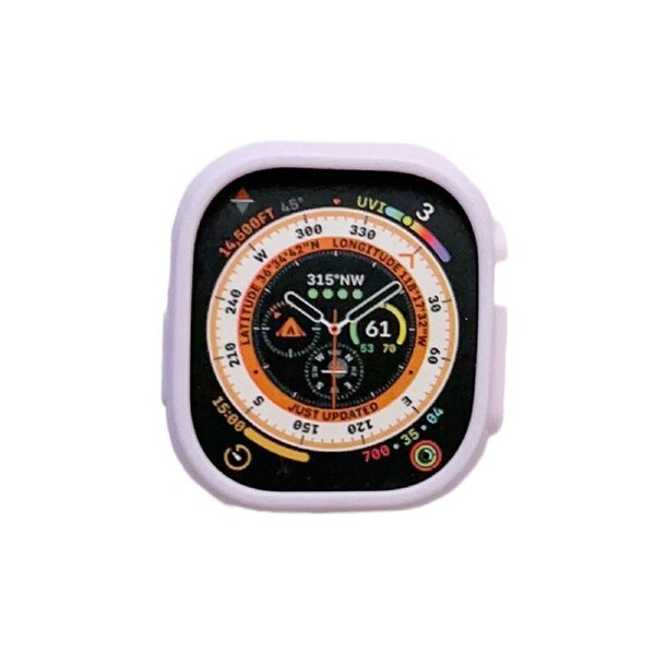 Nevenka Silicone Candy Protective Case for Apple Watch S8 Ultra-LightPurple