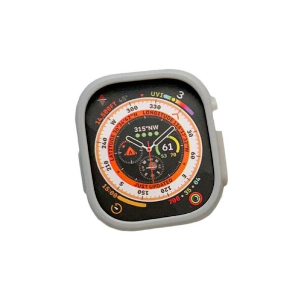 Nevenka Silicone Candy Protective Case for Apple Watch S8 Ultra-Grey