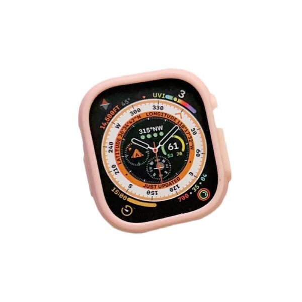 Nevenka Silicone Candy Protective Case for Apple Watch S8 Ultra-Pink