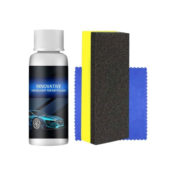 Car Headlight Restoration Kit Fluid Repair Plastic Headlight Polish Cleaner 5PCS
