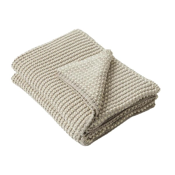 Pilbeam Living Baxter 127x152cm Cotton Throw Blanket Bed/Sofa Couch Decor Taupe