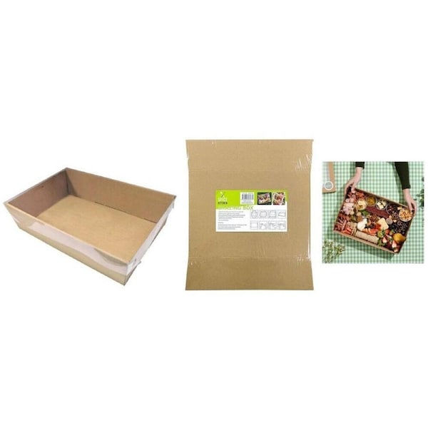 5x Grazing Box W/ Clear Window Lid Treat Tray Disposable Takeaway Food Container