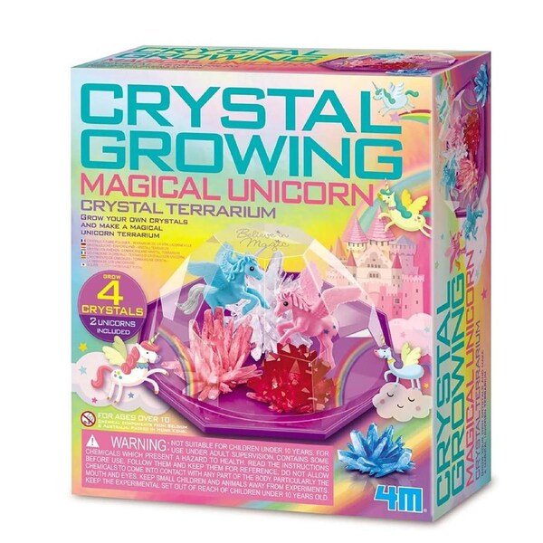 4M - Crystal Growing - Magical Unicorn Crystal Terrarium