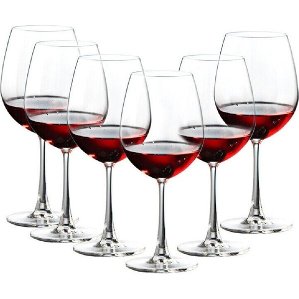 Ocean Glassware Madison Bordeaux 600ml Red Wine Glass Set 6