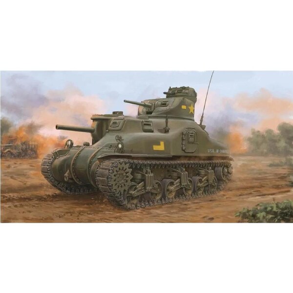 I Love Kit 1/35 M3A1 Medium Tank Plastic Model Kit