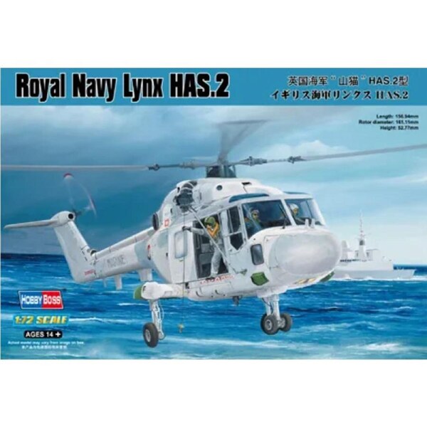 HobbyBoss 1/72 Royal Navy Lynx HAS.2 Plastic Model Kit [87236]