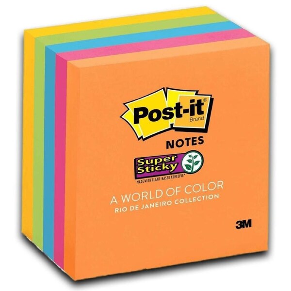 Post-It Super Sticky Notes Rio De Janeiro 76 x 76mm 5-Pack