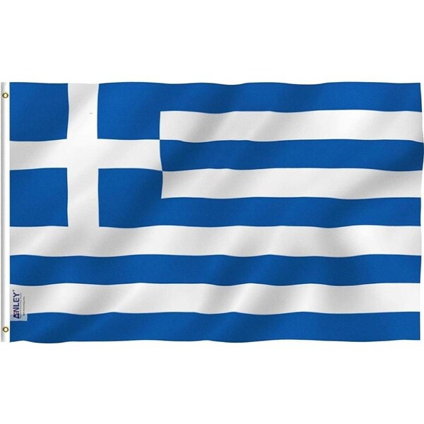 Large Greece Flag Heavy Duty Polyester Durable 90 X 150 CM 3ft x 5ft