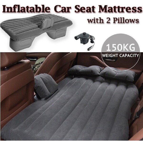 Inflatable Car Back Seat Mattress Portable SUV Travel Camping Soft Rest Air Bed