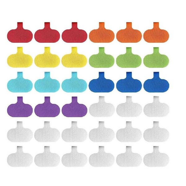 36pcs Cable Labels Multi-Color Write on Cord Labels Wire Tags for Electronics