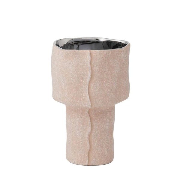 Pilbeam Living Cressida Contemporary Home Decor Stoneware Vase Small 24.5cm