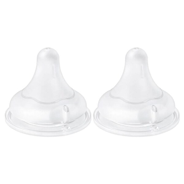 2pc Pigeon Softouch LL Y Cut Wide Neck Nursing Baby Feeding Bottle Lid 9m+