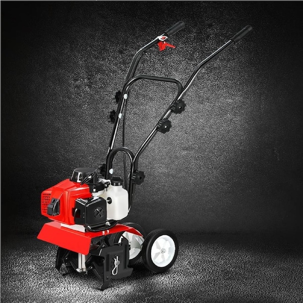 4 Blades Giantz 63CC Tiller Garden Cultivator Rototiller Soil Plower Rotary Hoe