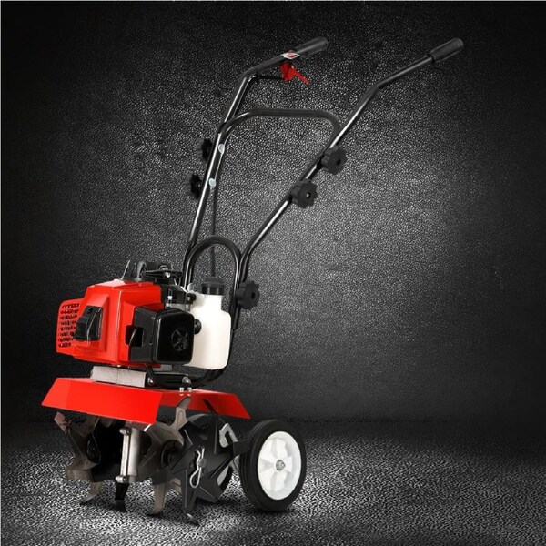 4 Blades Giantz 63CC Tiller Garden Cultivator Rototiller Soil Plower Rotary Hoe