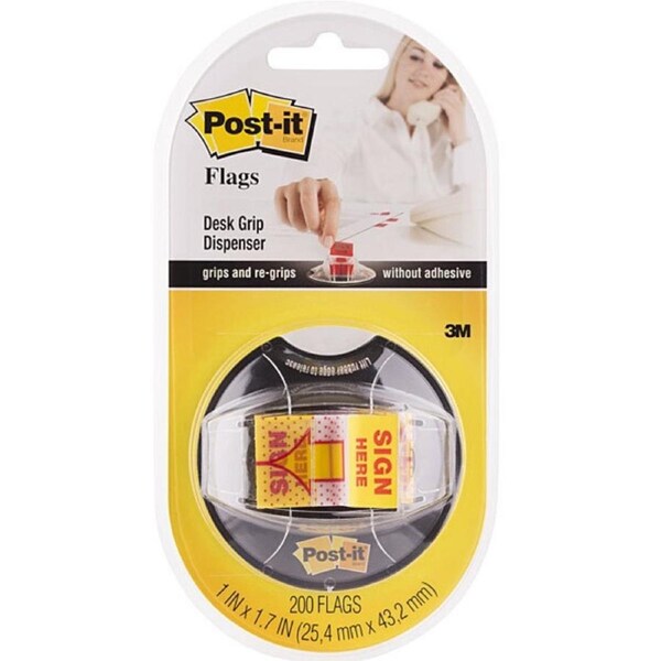Post-It Sign Here Flags 25 x 43mm Desk Dispenser