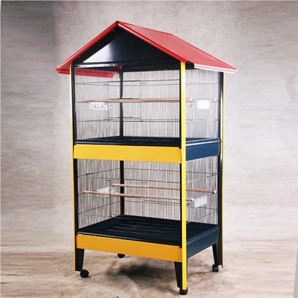 Double Stories Pitched Roof Aviary Bird Cage