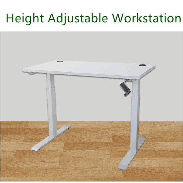 Manual Height Adjustable Stand Up Computer Desk Frame only