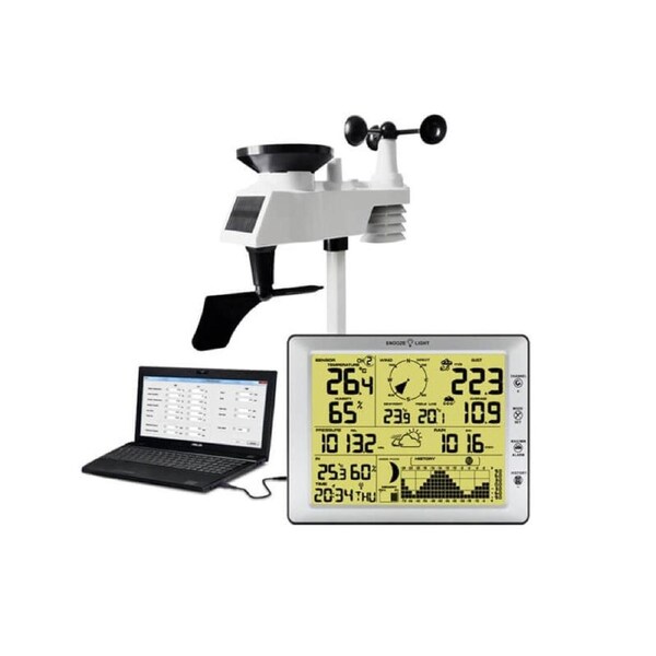 Wireless Weather Station with USB Outdoor Sensor Multi-Function Display