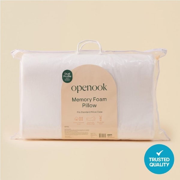 Openook Dual Profile Memory Foam Pillow