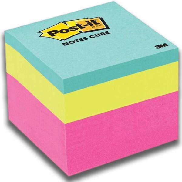 Post-It Notes Mini Cube Brights 51 x 51mm - Box of 6