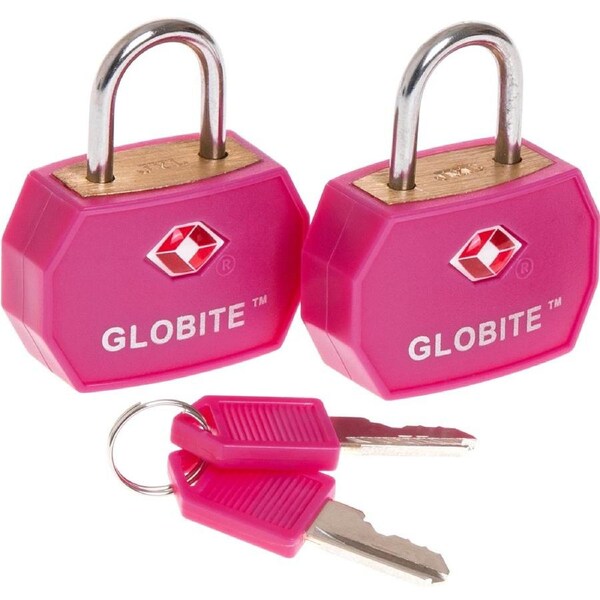 Globite TSA Luggage Locks 2 Pack - Pink