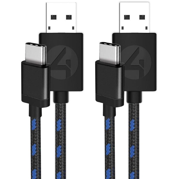 4Gamers PS5 DualSense Wireless Controller 3m Twin Play & Charge Cables