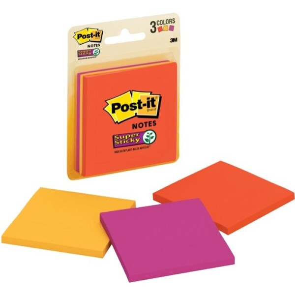 Post-It Super Sticky Notes Miami 76 x 76mm 3-Pack Box of 6