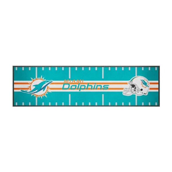 NFL Miami Dolphins Merchandise Bar/Kitchen Runner Counter Top Mat 89x24cm