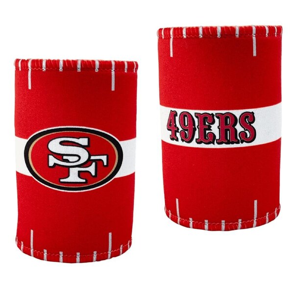 2x NFL San Francisco 49ers 11.5cm Stubby Bottle Beverage Storage Sleeve Holder