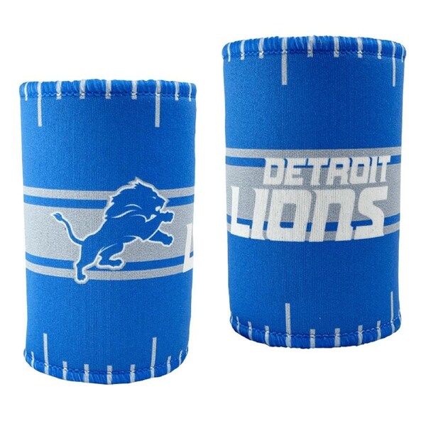 2x NFL Detroit Lions 11.5cm Stubby Can/Bottle Beverage Storage Sleeve Holder