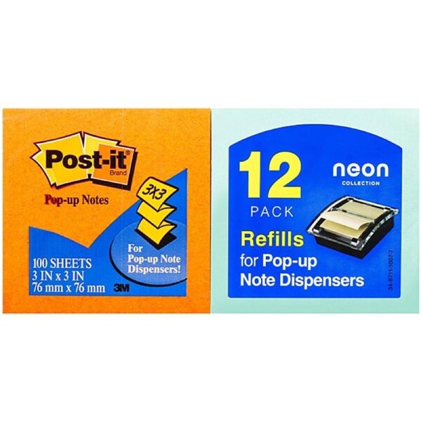 Post-It Pop-up Notes Cape Town 76 x 76mm 12-Pack
