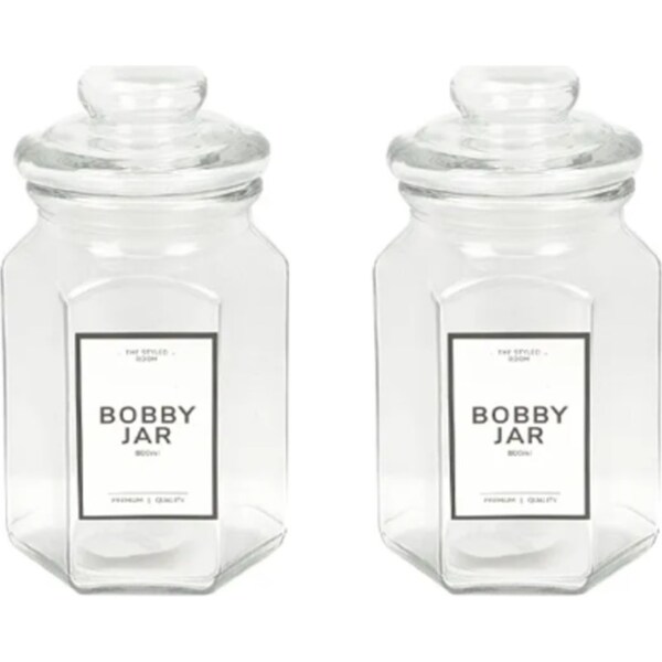 12x Glass Jars 800ML Airtight Food Storage Wedding Candle Decor Kitchen Canister