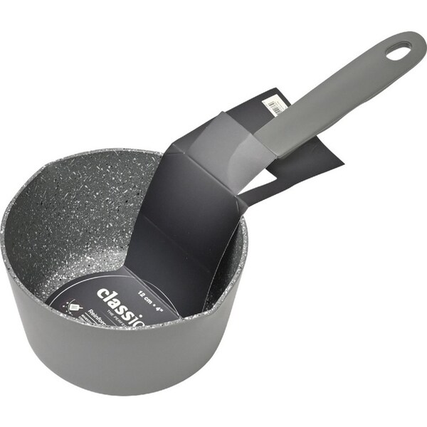 Classica Diamond Stone Non Stick Mini Milk Pan 12cm - Grey