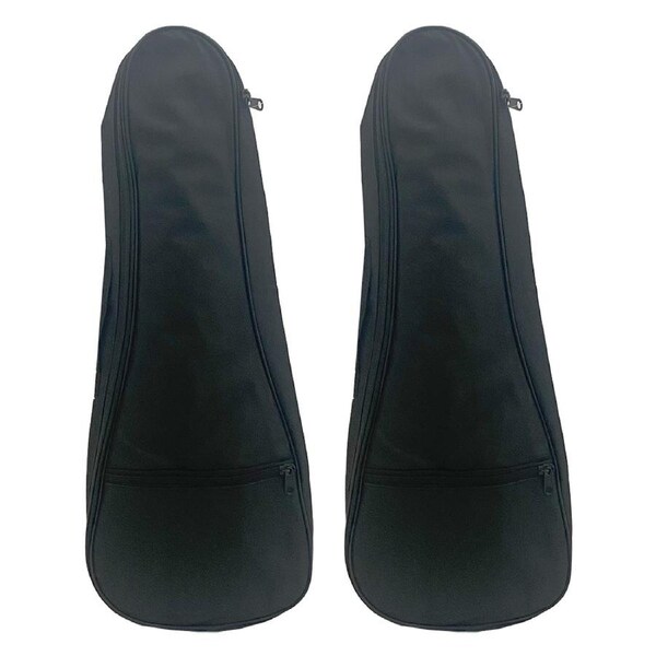 2x Tribute 21" Padded Ukulele Gig Protective Carry Bag/Holder w/Zip Up Pocket BK