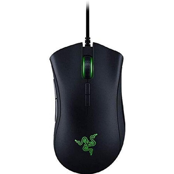 Razer Deathadder Elite Gaming Mouse: 16,000 DPI Optical Sensor - Chroma RGB Lighting - 7 Programmable Buttons - Mechanical Switches - Rubber Side Grips - Matte Black