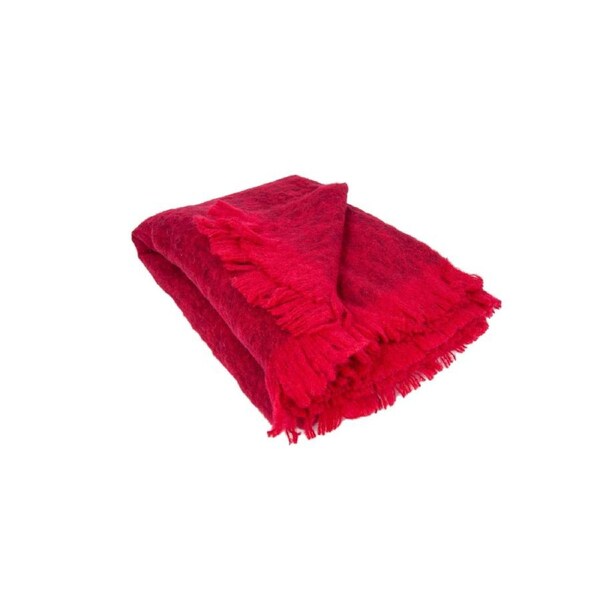 Australian Alpaca Connection Alpaca Knee Wrap Throw Blanket Ruby/Hibiscus