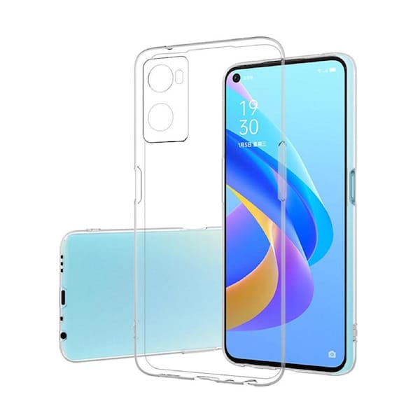 OPPO A96 Ultra Slim Crystal Clear Premium TPU Gel Back Case by MEZON ? Shock Absorption, Wireless Charging Compatible (OPPO A96, Gel) ? FREE EXPRESS