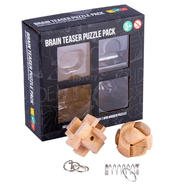 4 Pcs Mini Brain Teaser Puzzle