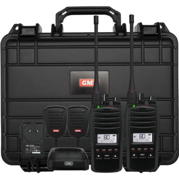 GME TX6600STP 5W IP67 HANDHELD UHF CB RADIO TWIN PACK