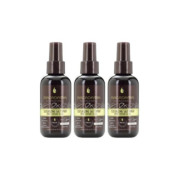 3 x Macadamia Professional Texturizing Salt Spray 125mL