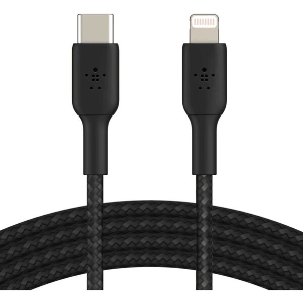 Belkin BoostUp Charge USB-C to Lightning Braided Cable 1m Black