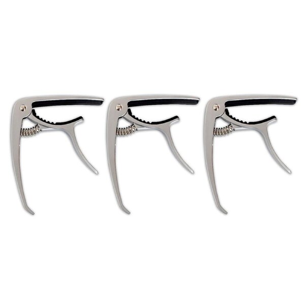 3x Tribute Quick Release Guitar Capo Clamp Tool Accessory Metal w/ Steel Spring